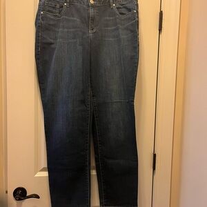 Lane Bryant Dark Blue Straight Leg Jeans